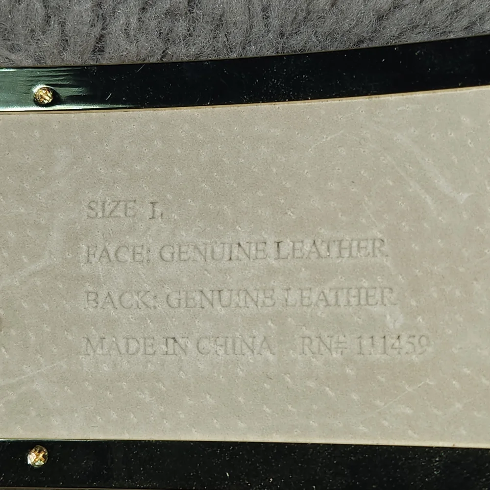 White House Black Market Genuine Leather Crimson and Gold Snakeskin Belt